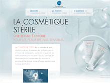 Tablet Screenshot of cosmetique-sterile.com